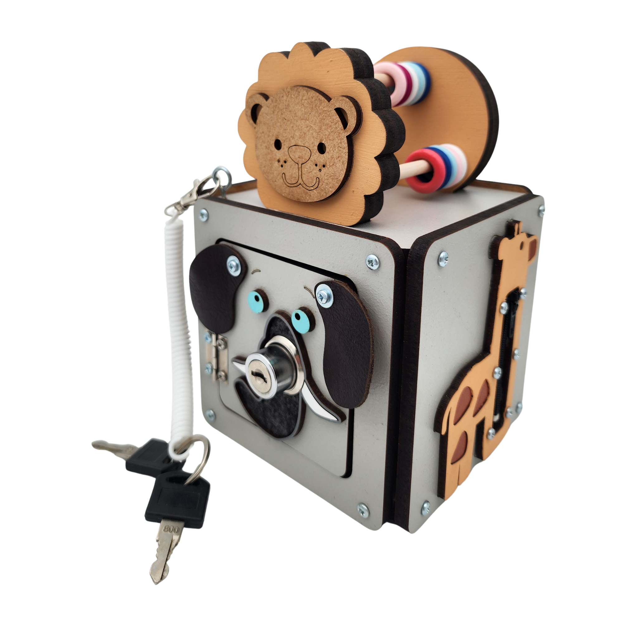 Safari Activity Cube for toddlers by Kiani