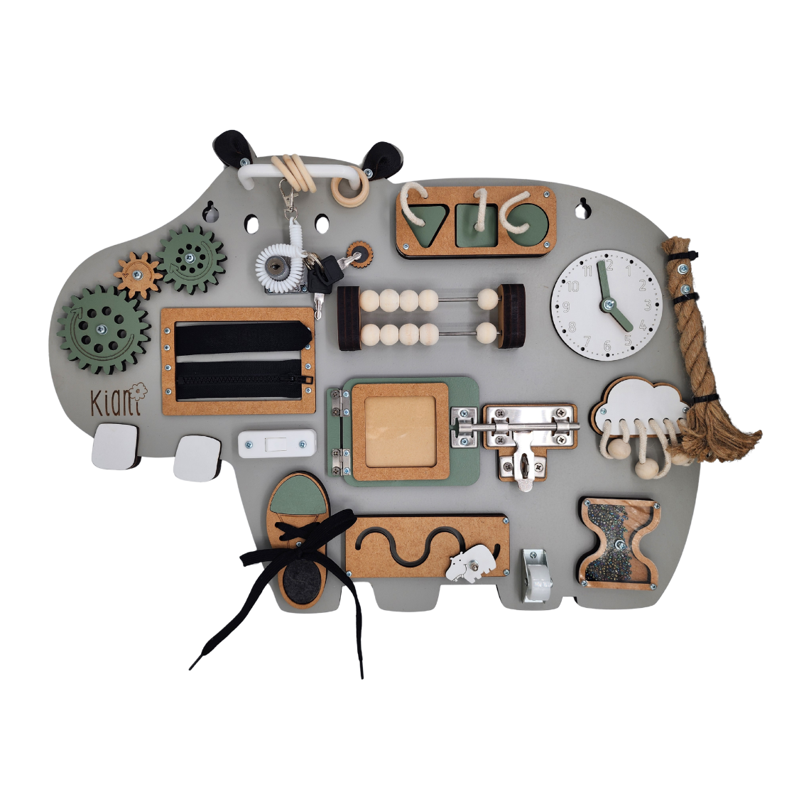 Hugo the Hippo Wall-mounted Activity Board - Image 3
