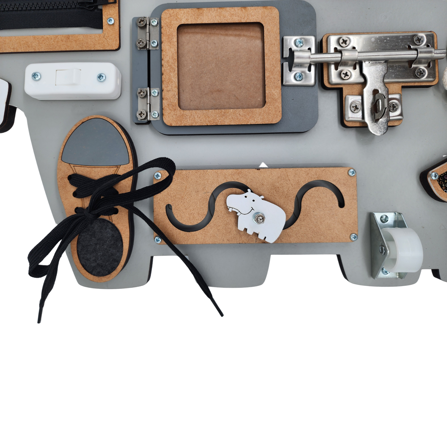 Hugo the Hippo Wall-mounted Activity Board - Image 14