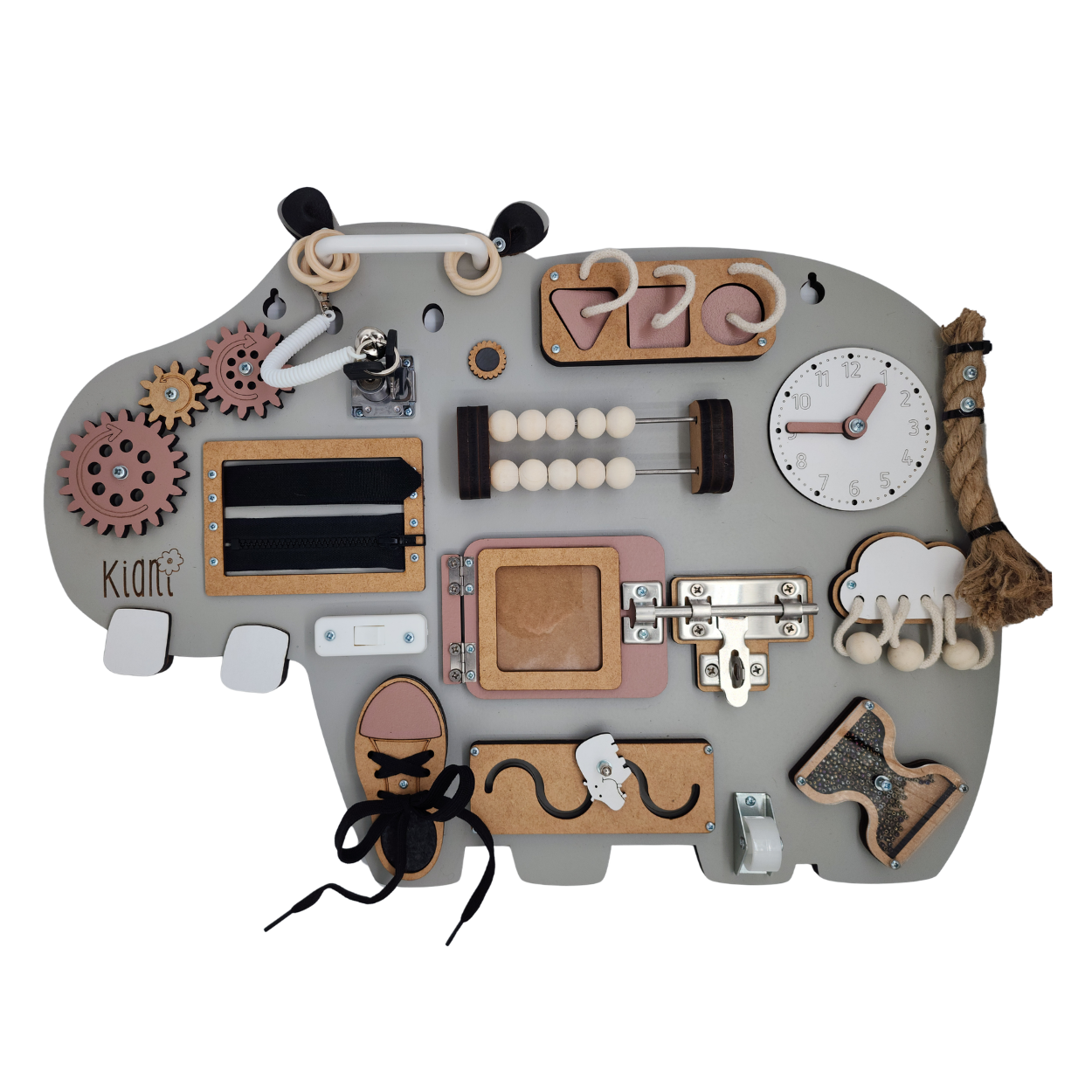 Hugo the Hippo Wall-mounted Activity Board - Image 4
